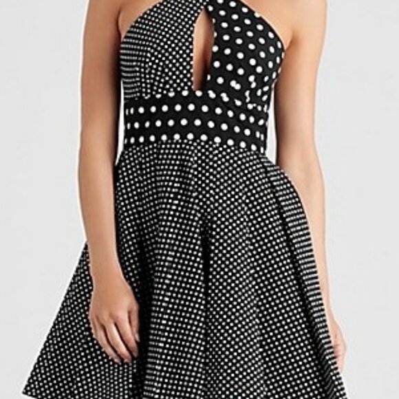 Guess by Marciano Dresses & Skirts - Guess by Marciano Retro Polka Dot Halter Dress – Black & White Women’s Size 8